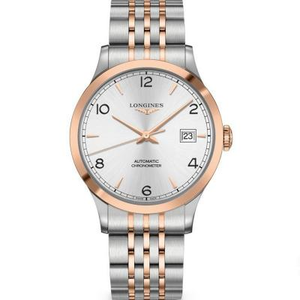 AF Longines Pioneer Series L2.821.5.76.7 Men's Mechanical Watch New Style Rose Gold Steel Band