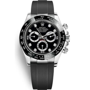ساعة JH Rolex m116519ln-0025 دايتونا الجديدة المطورة بحزام مطاطي آلي حركة ميكانيكية للرجال.