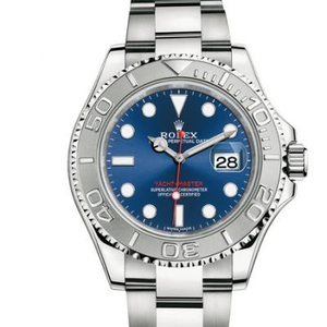 AR مصنع رولإكس يخت ماستر 268622 الأزرق مطلي السيدات للجنسين ساعة جديدة.