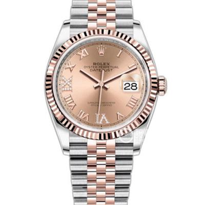 GM new log ladies 36mm rose gold 2018 new log 14k gold-covered series automatic mechanical movement stainless steel strap