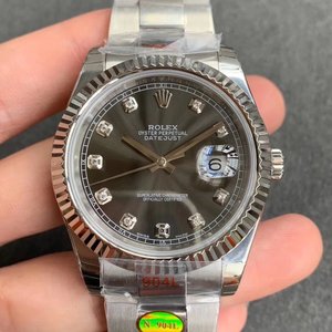 N factory replica Rolex Datejust 904 steel version men's automatic mechanical watch (white face) with three beads