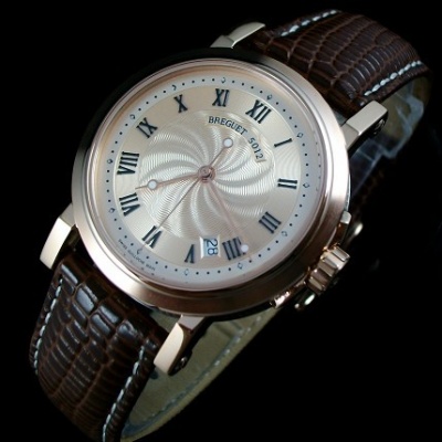Breguet MARINE series men's watch automatic mechanical men's watch 18K rose gold watch Swiss movement - إضغط الصورة للإغلاق