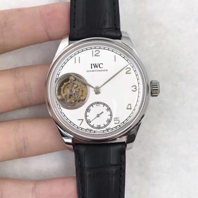 Brand: IWC (Portuguese Tourbillon Series) TF Boutique Style: Automatic Mechanical Belt Watch Men's Watch - إضغط الصورة للإغلاق