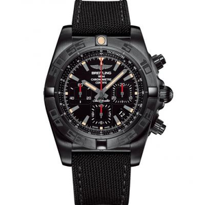 GF Breitling Mekanisk kronograf 44mm sort stål watch top replica ur