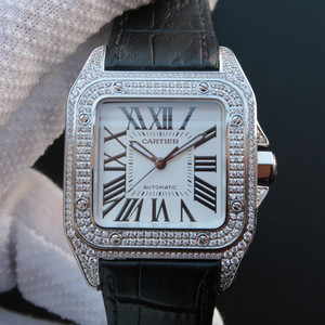 v6 Cartier Santos W20126X8 damer automatisk mekanisk ur