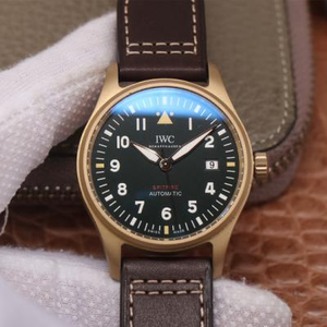 MKS IWC Spitfire Bronze Watch Chok 39mmx10.5mm Bælte Watch Automatisk mekanisk bevægelse Mænds Watch