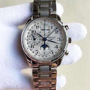 【JF】Longines Master 8-pin Moon Phase Steel Band Watch 7751 Multi-Function Movement Mænds Watch