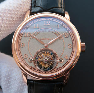 LH Lange 1815 serie 730.32 sandblæst limited edition manuel tourbillon bevægelse mænds ur