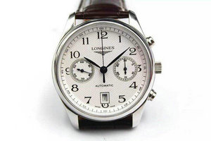 Longines Master Series Multi-Function Chronograph Mekanisk Watch L2.669.4.78.3-Top Genudgivelse Version