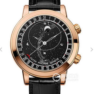 Patek Philippe Starry Sky 6104 Super Komplikation Series Opgrader Ultimate Edition Rose Gold Pearl Support Movement