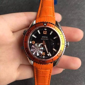 V6 Factory Omega Ocean Universe-serien Damer Mekanisk Watch Orange Ring