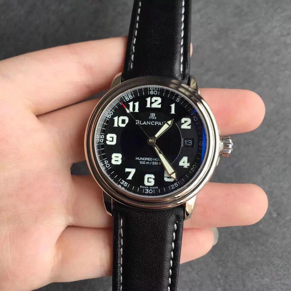 Blancpain Leman Series Belt Edition Formelle ur med lille diameter, produceret af Factory 3A, 38x8.9mm - Klik på billedet for at lukke