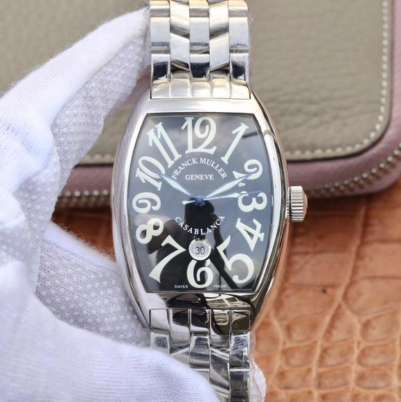 ABF Franck Muller Casablanca Series 8880 ur, stål bælte mænds automatiske mekaniske ur, hvidt ansigt - Klik på billedet for at lukke