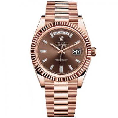 Rolex 228235 Series Day-Date Rose Gold Mænds Mekanisk Watch - Klik på billedet for at lukke