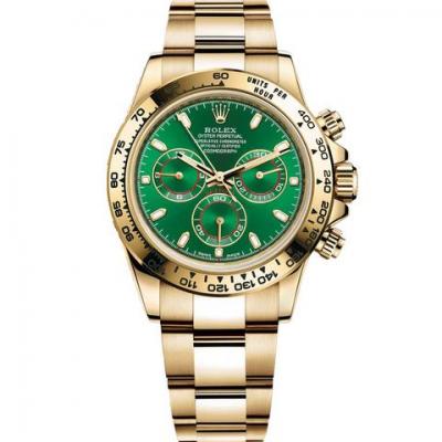 AR fabrikkens top Rolex Daytona serie 116508 Jin Ludi 18k guld mekanisk kronograf mænds ur - Klik på billedet for at lukke