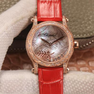Chopard HAPPYSPORT Serie Damen Uhr Happy Diamant Serie Damen Uhr Lederarmband automatische mechanische Bewegung
