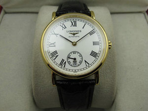 Longines Longines Uhr prächtige Serie automatische mechanische Herrenuhr L4.821.4.18.6 weißes Gesicht Schweizer Uhrwerk