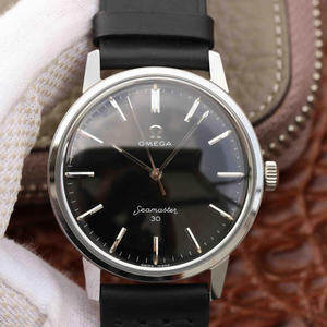 UT Omega Vintage Seamaster 30 Serie Herren mechanische Gürtel Uhr schwarz Gesicht original eins zu ein Sreplik