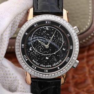 Patek Philippe aktualisierte Version des Sternenhimmels 5102 Tag und Monat Genf Himmel Serie mechanische Uhr Replik.