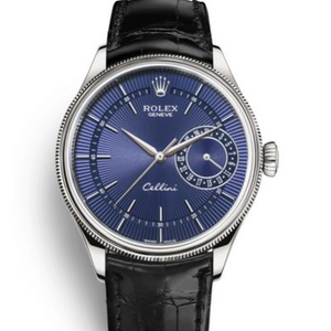 MKS Rolex Cellini Serie m50519-0013 blaues Gesicht Herren mechanische Uhr