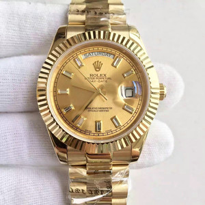 Rolex (Rolex) Day-Date Neu Dieses mechanische Uhrwerk mit Automatikaufzug ist der Höhepunkt der Uhrmacherkunst