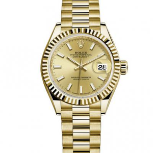 Hohe Imitation Rolex Datejust Serie m279178-0001 Damen mechanische Uhr 18k gold 31mm