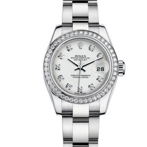 Nachahmung Rolex Damen Datejust 179384 Damen Mechanische Uhr, Diamant besetzt Original Edition
