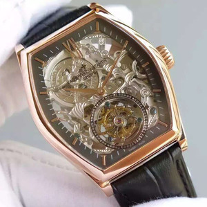 Vacheron Constantin Malta Serie hohltourbillon, selbstaufziehende mechanische echte Tourbillon Bewegung Herrenuhr