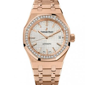 Audemars Piguet Royal Oak 15451OR. ZZ.1256OR.01 reloj de pareja de oro rosa con diamantes