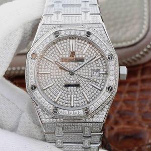 Audemars Piguet Royal Oak Series 15400.OR Reloj de Diamante Estrellado Reloj Mecánico de Hombre 18k Gold Edition