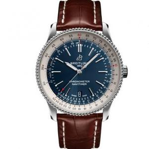 TF Breitling Aviation Chronograph A17326211C1P3 reloj mecánico de cuero para hombre