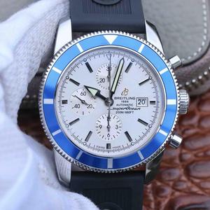 OM Factory Breitling Super Ocean Series Men's Mechanical Chronograph Watch White Tape