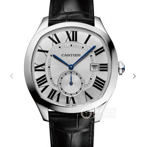 V6 Cartier DRIVE DE CARTIER serie WGNM0004 reloj para hombre con forma de tortuga y cara blanca.