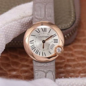 Cartier Ballon Blanc de Cartier Series 30mm señoras reloj de cuarzo movimiento cinturón reloj