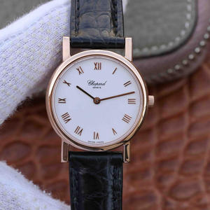 MG Chopard CLASSIC serie 127387-5001 señoras de color oro rosa versión movimiento de señoras reloj (se puede equipar con cinturones negros y marrones)