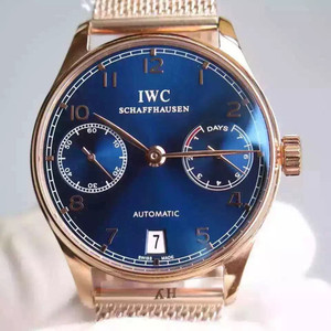 IWC Portuguese Seven Limited Edition Portuguese 7th Chain V4 Edition Steel Band Mechanical Men's Watch