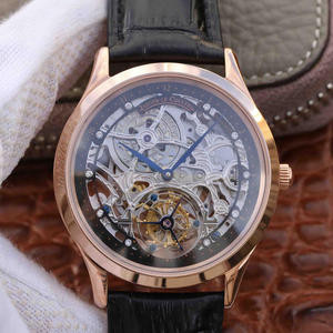 LH Jaeger-LeCoultre Master Series Tourbillon réplica reloj True tourbillon reloj esqueleto de movimiento automático
