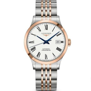 AF Longines Pioneer Series L2.820.5.11.7 Reloj mecánico para hombre Top Re-actment Table Level Between Rose Gold
