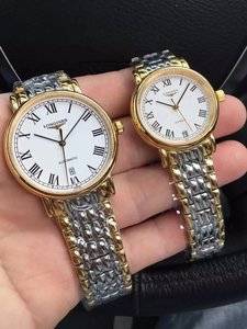 Alta imitación Longines magnífica serie de relojes de pareja mecánicos masculinos y femeninos (precio unitario)