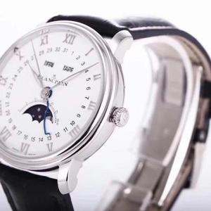 om nuevo producto Blancpain serie clásica 6654 fase luna mostrar el reloj de la versión más alta en el mercado auto-hecho 6654 movimiento de función completa reloj de los hombres