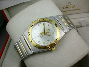 OMEGA Omega Constellation Serie 18K Oro Reloj Mecánico Automático para Hombre (Cara Blanca)