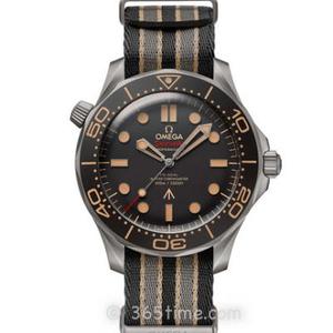 Fábrica VS Omega Seamaster serie 210.92.42.20.01.001 (007 reloj) lienzo Caja de titanio reloj mecánico para hombre.