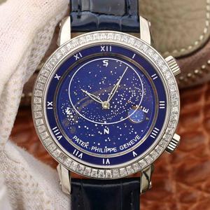 Patek Philippe actualizado cielo estrellado 5102 cielo y luna Geneva Sky Serie de hombres reloj mecánico de alta imitación