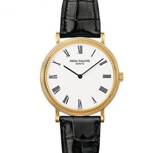 Patek Philippe Classic Watch Series 5120J-001 Ultra-delgado reloj mecánico automático de dos manos superior