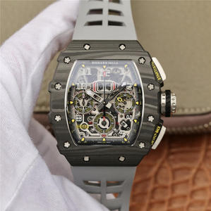 KV Richard Mille Miller RM11-03 Series Reloj Mecánico para Hombre (Gris Correa)