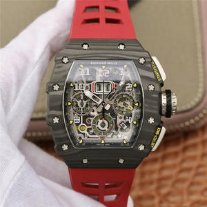 KV Richard Mille Miller RM11-03 Series Reloj Mecánico para Hombre (Cinta Roja)