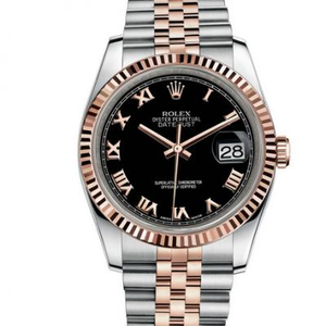 N Fábrica Rolex Datejust Oro rosa 14k oro cubierto reloj unisex movimiento mecánico automático