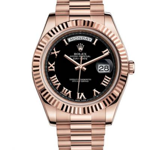 Modelo Rolex: 218235 Roman scale black dial series week calendar type mechanical men's watch