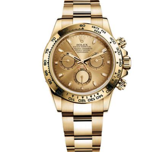 JH Factory Rolex V7 Edition Universe Chronograph Full Gold Daytona 116508 Reloj Mecánico para Hombre