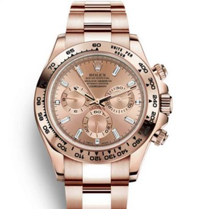 JH Rolex Universe Chronograph Full Rose Gold Gold Daytona m116505-0012 Reloj Mecánico para Hombre V7 Edition